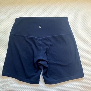 Navy lululemon high rise shorts - align